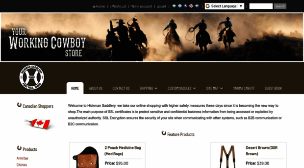 hickmansaddlery.net