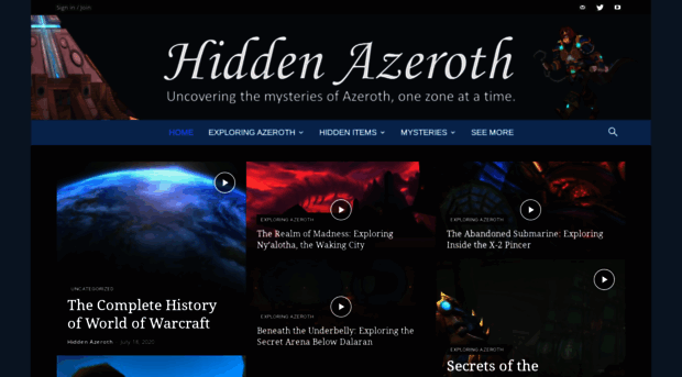 hiddenazeroth.com