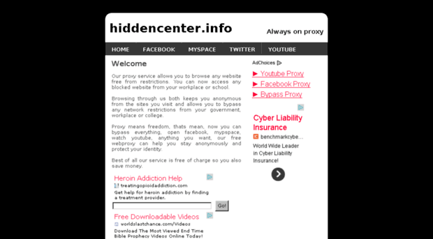 hiddencenter.info