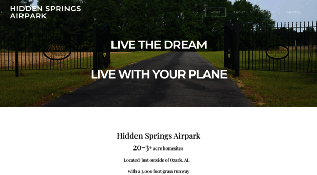 hiddenspringsairpark.com