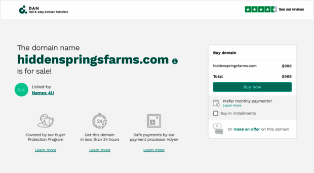 hiddenspringsfarms.com