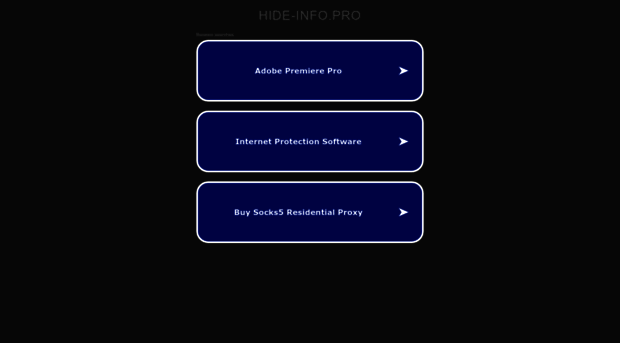 hide-info.pro