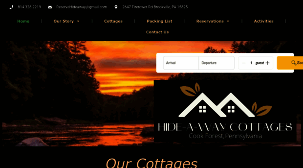 hideawaycottages.net