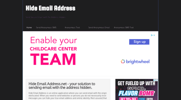 hideemailaddress.net