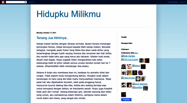 hidupkumilikmu-liya71.blogspot.com