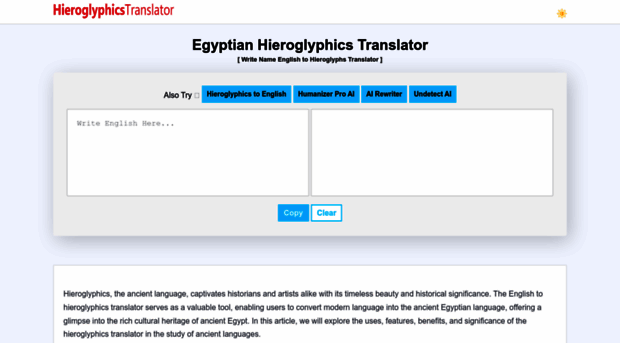 hieroglyphicstranslator.net