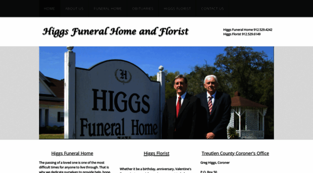 higgsfuneralhomeandflorist.com