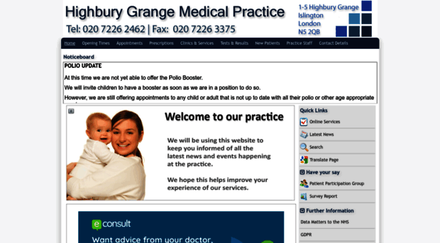 highburygrangemedicalpractice.co.uk