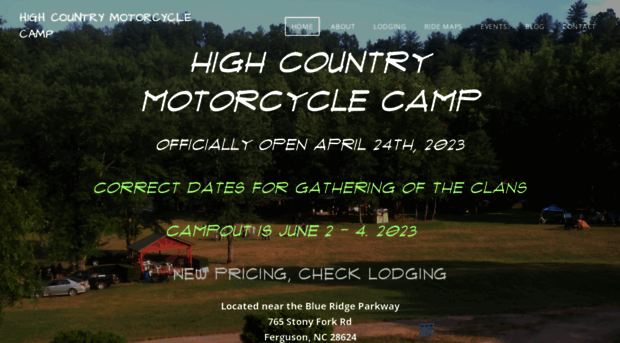 highcountrymotorcyclecamp.com