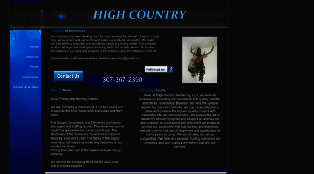 highcountrytaxidermy.net