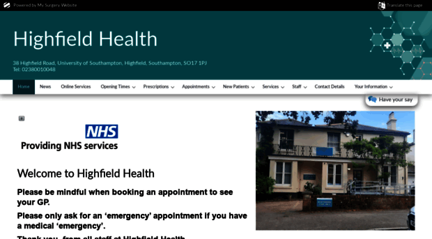 highfieldhealth.co.uk