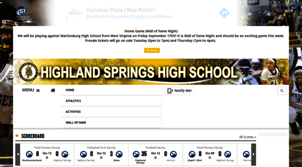 highlandspringshs.rschoolteams.com