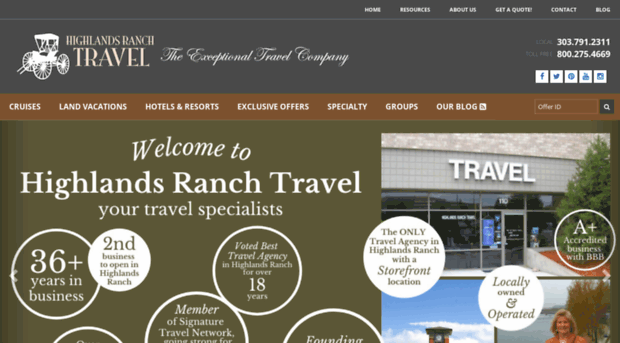 highlandsranchtravel.com