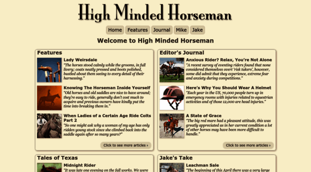 highmindedhorseman.com