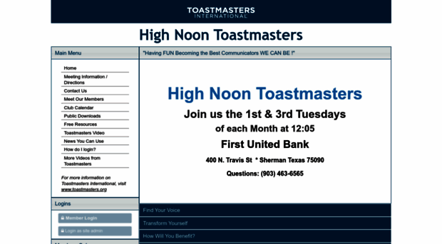 highnoon.toastmastersclubs.org