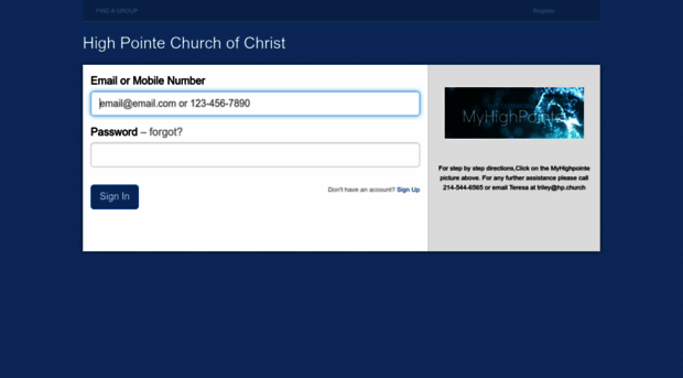 highpointetx.infellowship.com