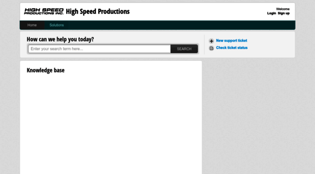 highspeedproductions.freshdesk.com