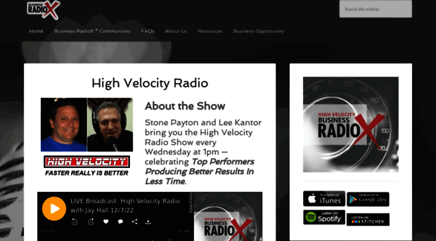 highvelocityradio.businessradiox.com