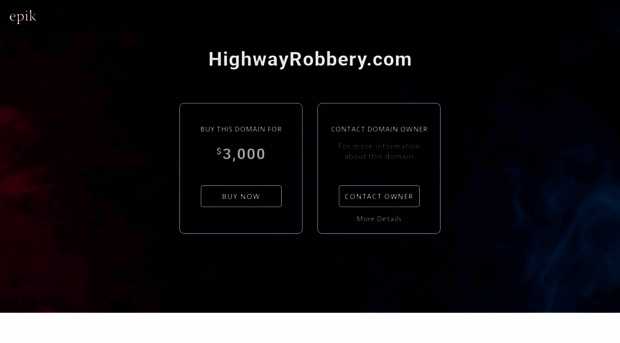 highwayrobbery.com