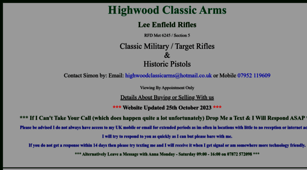 highwoodclassicarms.co.uk