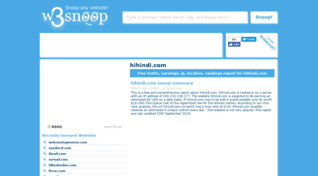 hihindi.com.w3snoop.com