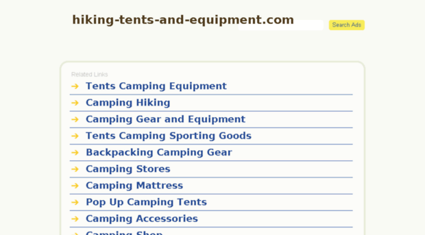 hiking-tents-and-equipment.com