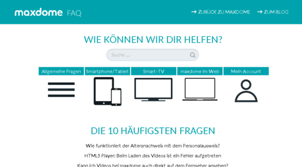 hilfe.maxdome.de
