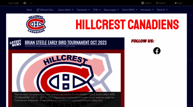 hillcrestcanadiens.com