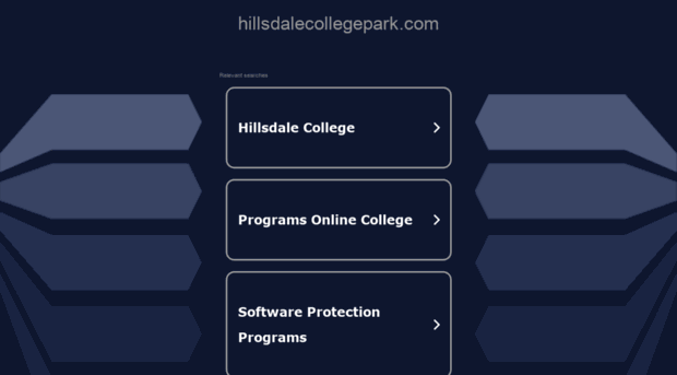 hillsdalecollegepark.com