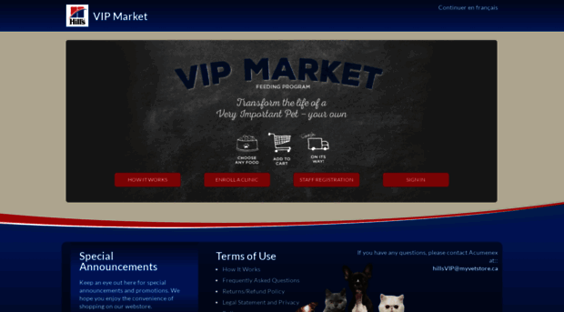 hills pet vip market