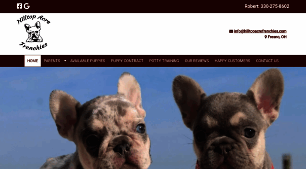 hilltopacrefrenchies.com