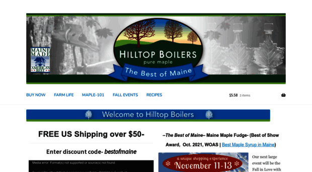hilltopboilersmaplesyrup.com