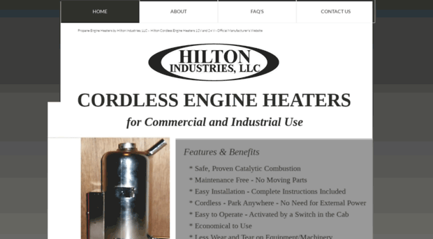 hiltoncordlessengineheaters.com