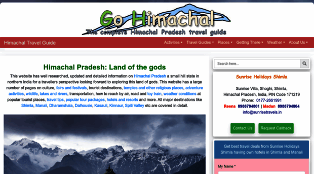 himachal.exploreindia.in