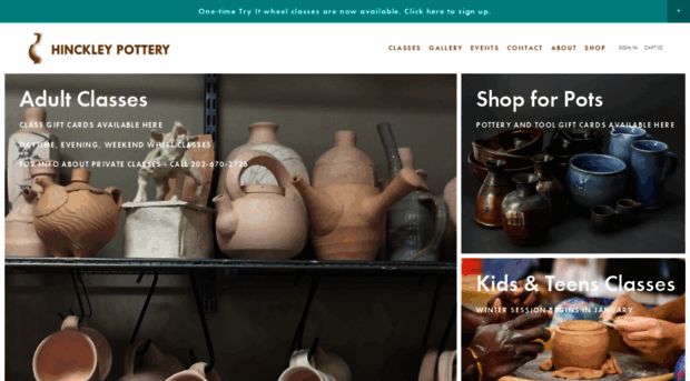 hinckleypottery.com