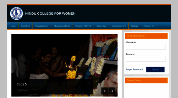 hinducollegeforwomen.com