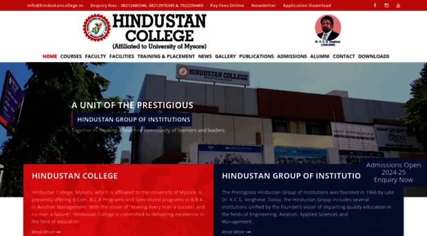 hindustancollege.in