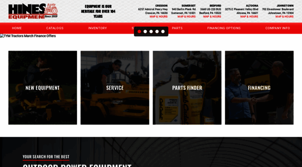 hinesequipment.com