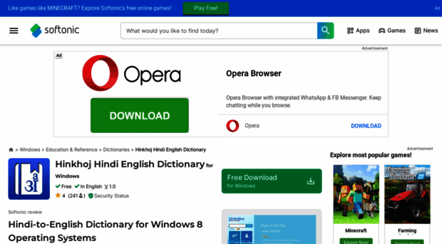 hinkhoj-hindi-english-dictionary.en.softonic.com