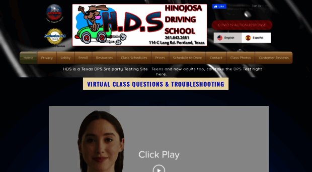 hinojosadrivingschool.com