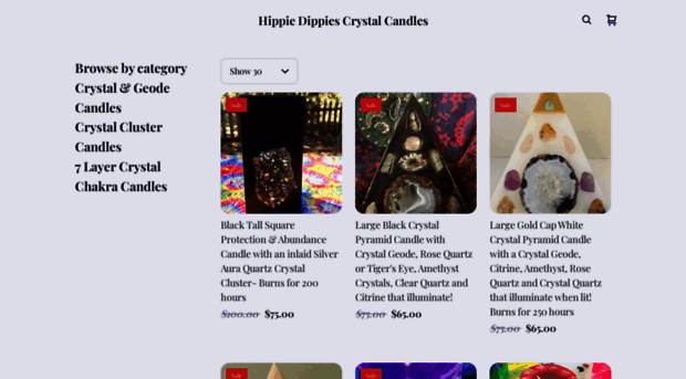 hippiedippiescrystalcandles.com