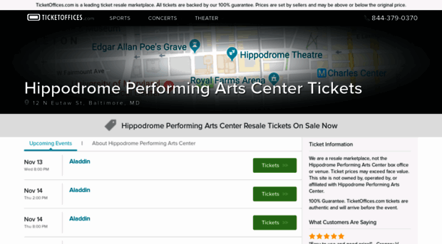 hippodromeperformingartscenter.ticketoffices.com