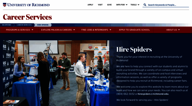 hirespiders.richmond.edu