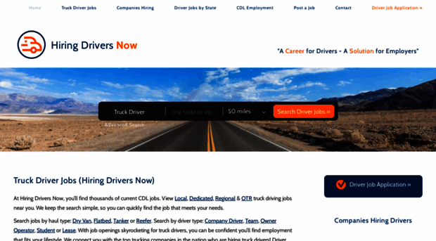 hiringdriversnow.com