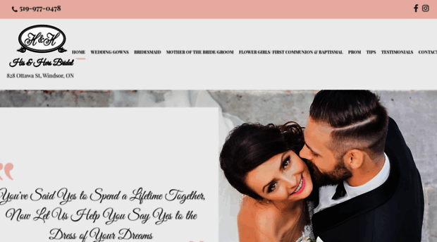hisandhersbridal.com