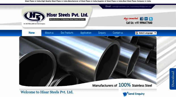 hisarsteel.com