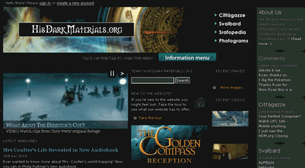 hisdarkmaterials.org