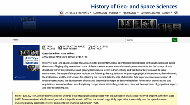 history-of-geo-and-space-sciences.net