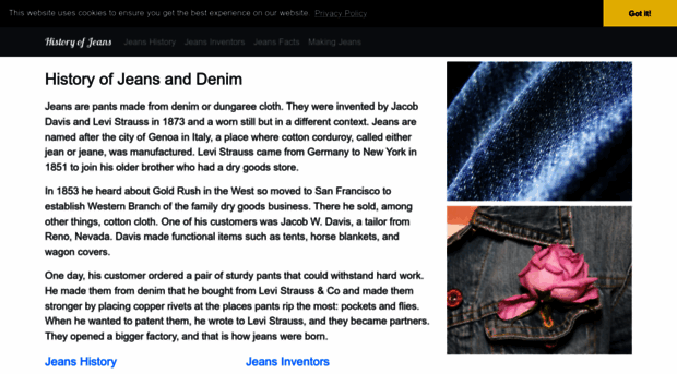 historyofjeans.com