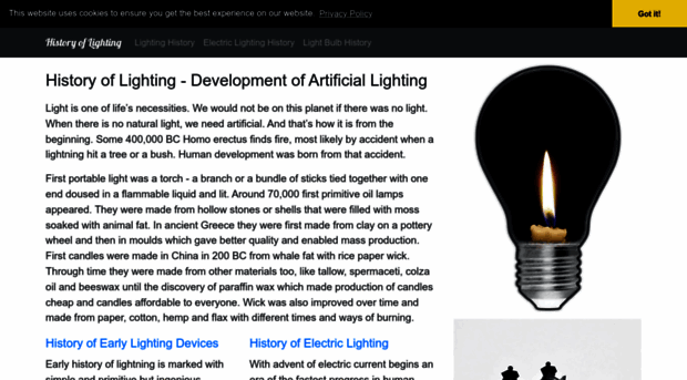 historyoflighting.net